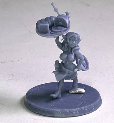 Halfling Waitress (75mm scale)